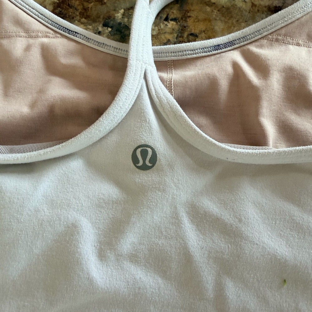 White Lululemon Razor Tank - Picture 3 of 3